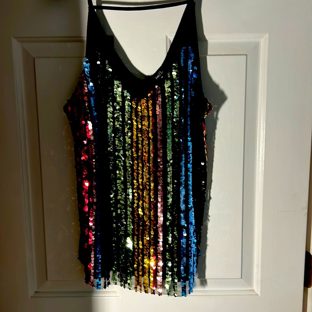 Sequined tank